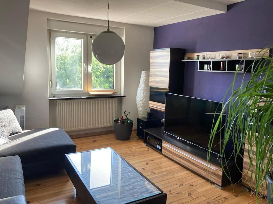 Sonnige Etagen-Wohnung, Alleinige Nutzung, Wasserbett Neunkirchen  Bagian luar foto